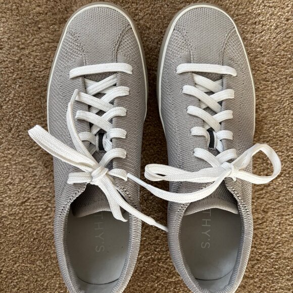 Rothy’s The Lace Up Sneaker in Storm Grey Women’s Size 7.5 - like new! - Picture 1 of 5